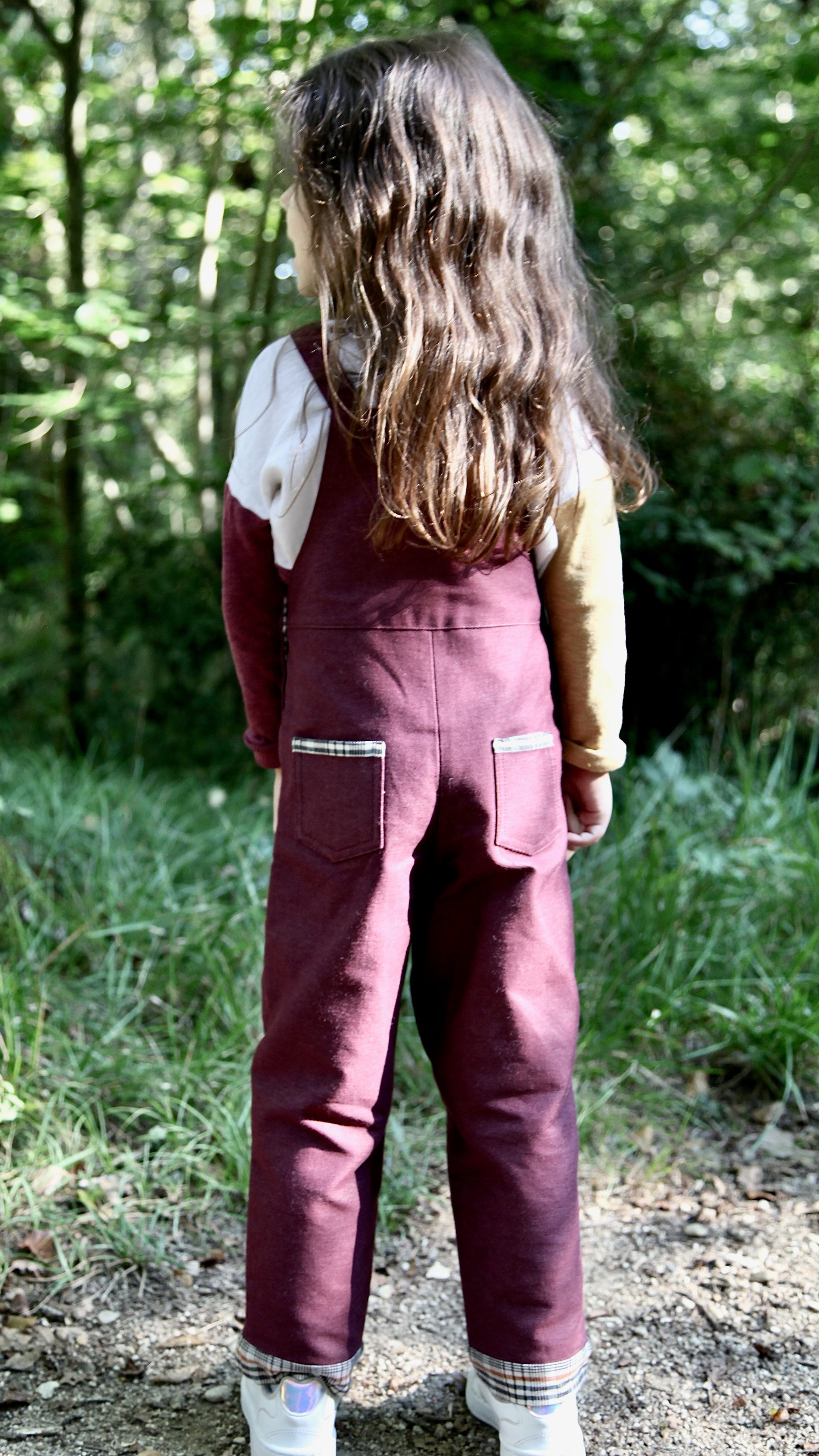 Salopette Kicky Pants Bordeaux - Taille 3-6 Mois Fille, 3 Pièces, Occasion Comme Neuve
