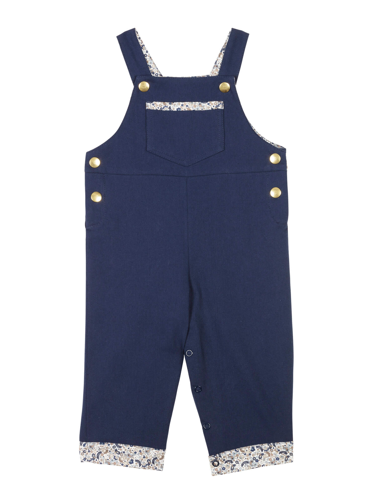 Superlipopette Bleue / Doublure imprimé Cachemire