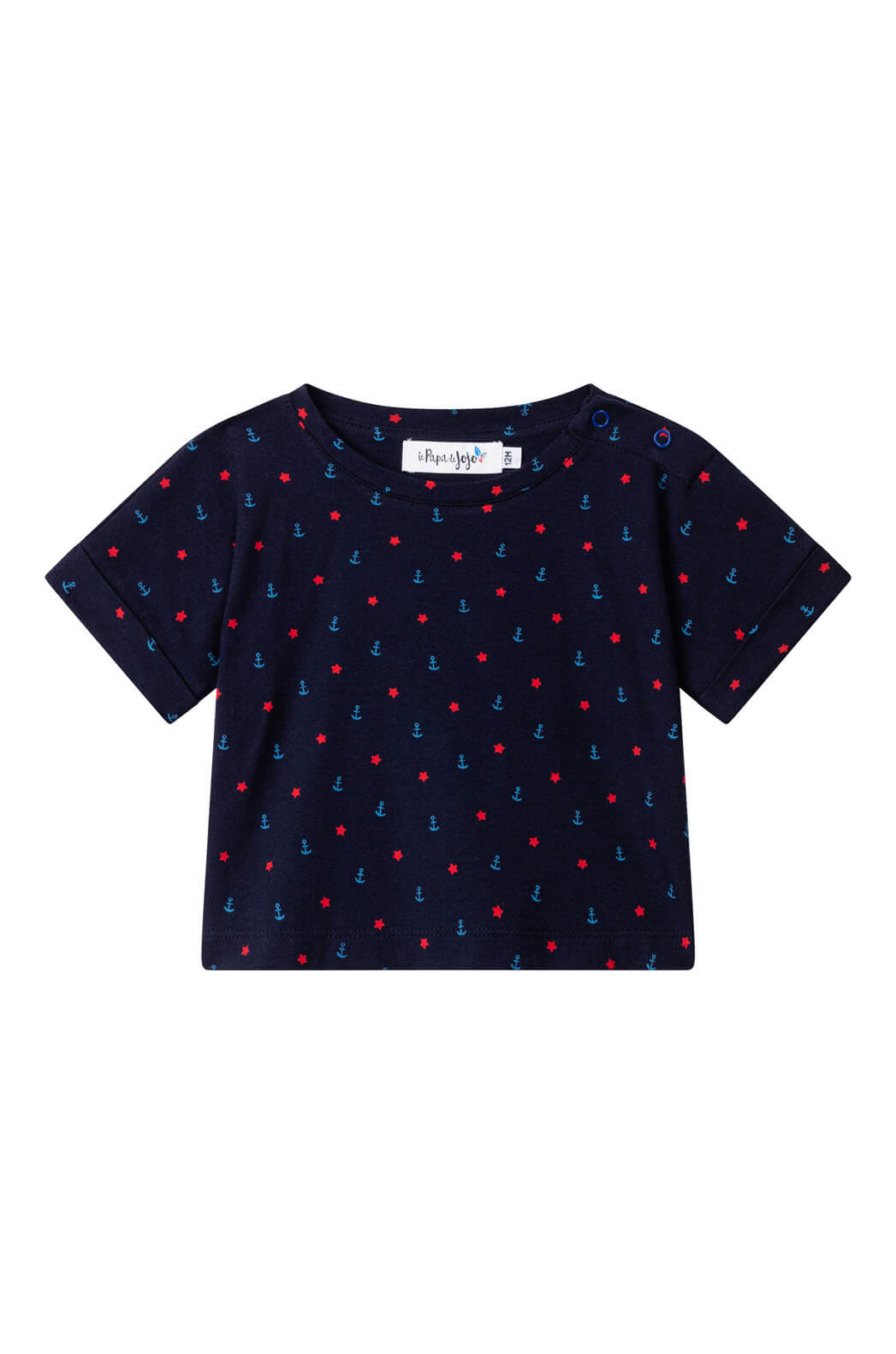 T shirt pour fille et garçon, bébé et enfant, bleu marine